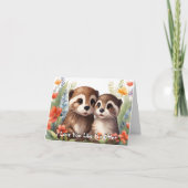 愛をオッタのようには表現できない バレンタイン カード (正面)