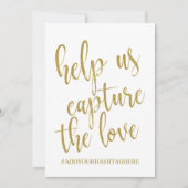 愛をキャプチャーするのを手伝って 愛らしいサイン (正面)