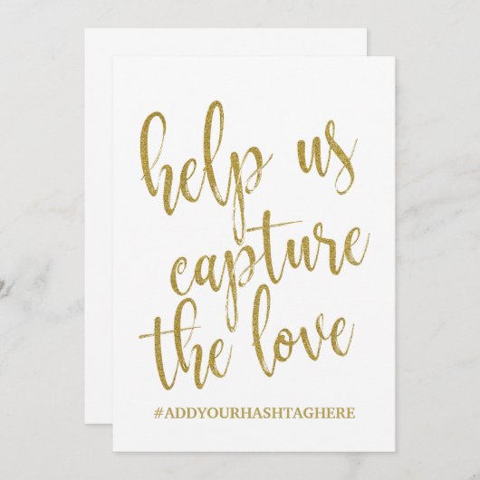 愛をキャプチャーするのを手伝って 愛らしいサイン (正面/裏面)