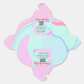 愛をキャプチャー QRスキャン マーブル ピンク ブルー ミックス フェイバーボックス (見開き)