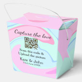 愛をキャプチャー QRスキャン マーブル ピンク ブルー ミックス フェイバーボックス (裏面)