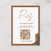 愛をキャプチャ ウェディングQRコードカード フォトカード アドバイスカード (正面)