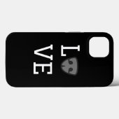 愛をキュートな犬の鼻で表現 ブラック Case-Mate iPhoneケース (裏面 (横))