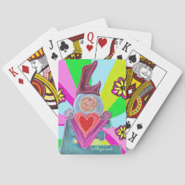 愛をシェアしよう…。愛の声をあなたとあなたの大切な人たちに。  必要なのは愛だけ…。 トランプ