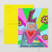 愛をシェアしよう…。愛の声をあなたとあなたの大切な人たちに。  必要なのは愛だけ…。 ポストカード (正面/裏面)