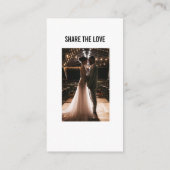 愛をシェアしよう | QRコードでの写真共有 エンクロージャーカード (裏面)