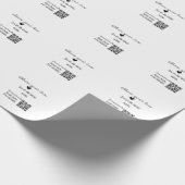 愛をシェアしよう QRコードをスキャンしてソーシャル詳細を追加 ラッピングペーパー (角)