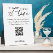 愛をシェアする写真アルバムQRコード フォトプラーク (側面)