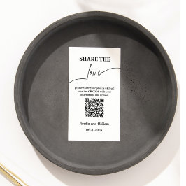 愛をシェア | QRコードでの写真共有 エンクロージャーカード