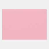 愛をテーマにしたバレンタインデーピンクのハートデザイン ラッピングペーパーシート (正面3)