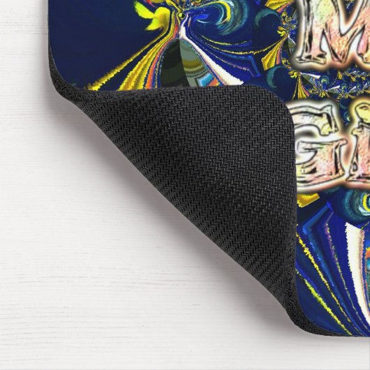 愛をパーソナライズ無限:私は私の女の子を愛する マウスパッド (コーナー)