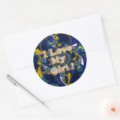 愛をパーソナライズ無限:私は私の女の子を愛する ラウンドシール (封筒)