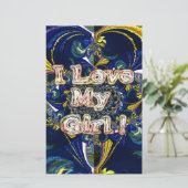 愛をパーソナライズ無限:私は私の女の子を愛する 便箋 (スタンド正面)