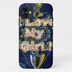 愛をパーソナライズ無限:私は私の女の子を愛する iPhone 11 ケース