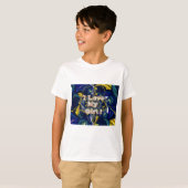愛をパーソナライズ無限:私は私の女の子を愛する Tシャツ (正面フル)