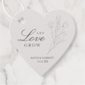 愛をフローラエレガントグレイ結婚ズ フェイバータグ (正面)