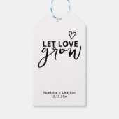 愛をミニマル化結婚する ギフトタグ (正面)