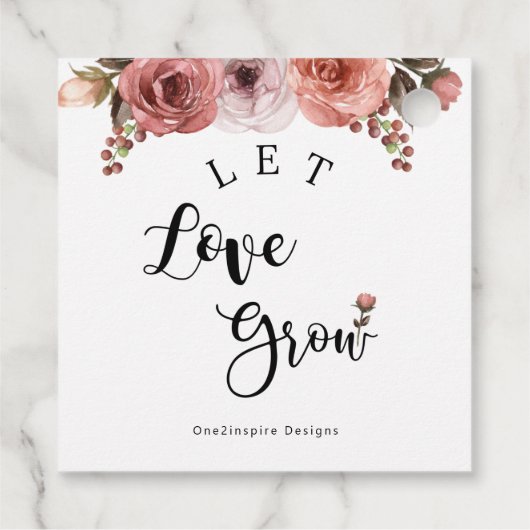 愛をユニーク成長させる，赤面フローラ，スクリプト フェイバータグ (裏面)