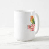 愛を伝えるインコのエモーショナルサポートバード コーヒーマグカップ (正面右)