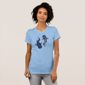 愛を伝えるジンベエザメペアのTシャツ Tシャツ (正面フル)
