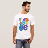 愛を伝えるラブレター かわいい Tシャツ (正面フル)