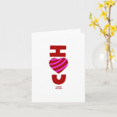 愛を伝える小型縦グリーティングカード カード (黄色い花)