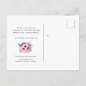 愛を伝える ウェディング延期 COVID フラワーズ 案内ポストカード (裏面)