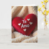 愛を伝える Te Amo カード (黄色い花)