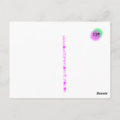 愛を何度も家から送り出す ポストカード (裏面)