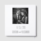 「愛を分かち合い、あなたの痕跡を残そう」カスタム ゲストブック (裏面)