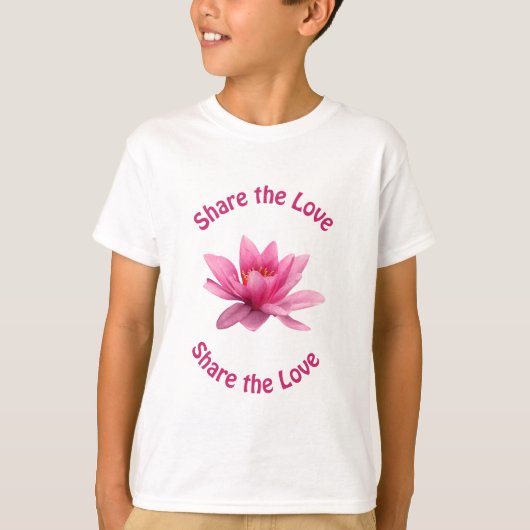 愛を分かち合おう Tシャツ (正面)