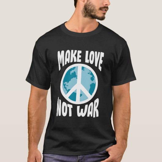 愛を創り戦争を無くそう Tシャツ (正面)