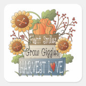 愛を収穫する スクエアシール (正面)