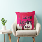 愛を受け入れる：バレンタインのアクセント枕 クッション (椅子)