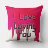 愛を受け入れる：バレンタインのアクセント枕 クッション (正面)