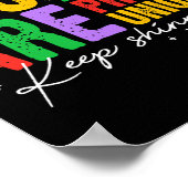 愛を受け入れ違うて自閉症を理解 ポスター (角)