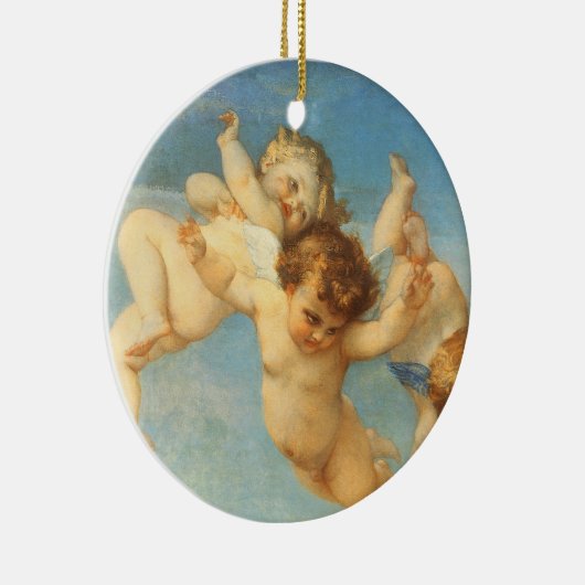 『愛を司る女神の誕生』天使の部分(詳細) アレクサンドル・カバネル セラミックオーナメント (右)