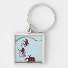 愛を告白する可愛いラディバ絵画グ キーホルダー