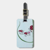 愛を告白する可愛いラディバ絵画グ ラゲッジタグ (正面縦)