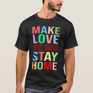 愛を家に残さないおもしろい Tシャツ