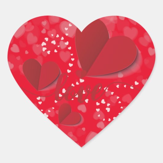 愛を寄せ集める ハートシール (正面)