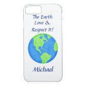 愛を尊重する地球の地球名パーソナライズされた Case-Mate iPhoneケース (裏面)