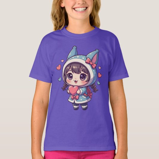 愛を少しあなたの元へお届けします！ 💖 Tシャツ (正面)