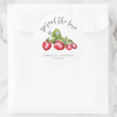 愛を広げて スプレッドザラブ ストロベリージャム ウェディングギフト ラウンドシール (バッグ)