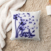 愛を広げて ハルジオンとトンボ クッション (ブランケット)