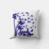 愛を広げて ハルジオンとトンボ クッション (裏面)