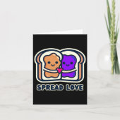 愛を広げて ピーナッツバターとジェリー バレンタイン デジ カード (正面)