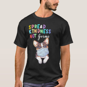 愛を広げよう ウイルスは広げるな コーギーT Tシャツ