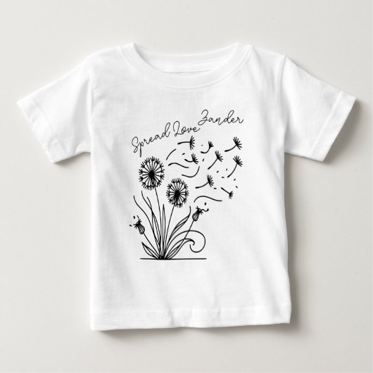 "愛を広げよう" オリジナルグッズ ベビーTシャツ (正面)
