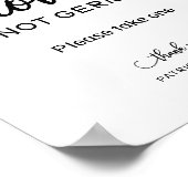 愛を広げるジェームズハンドサニタイザー好意サイン ポスター (角)